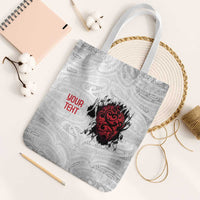 New Zealand Maori Heart Tribal Personalised Tote Bag Polynesian Patterns LT9 White Strap One Size White - Polynesian Pride