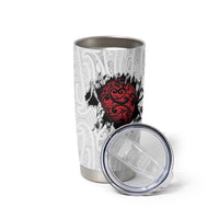 New Zealand Maori Heart Tribal Personalised Tumbler Cup Polynesian Patterns LT9 - Polynesian Pride