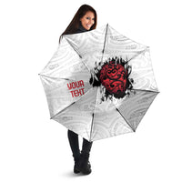 New Zealand Maori Heart Tribal Personalised Umbrella Polynesian Patterns LT9 - Polynesian Pride