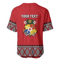 Tonga Heart Tribal Personalised Baseball Jersey Polynesian Patterns LT9 - Polynesian Pride
