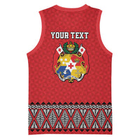 Tonga Heart Tribal Personalised Basketball Jersey Polynesian Patterns LT9 - Polynesian Pride