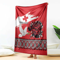 Tonga Heart Tribal Personalised Blanket Polynesian Patterns LT9 - Polynesian Pride