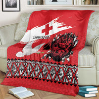 Tonga Heart Tribal Personalised Blanket Polynesian Patterns LT9 - Polynesian Pride