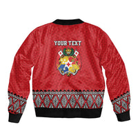 Tonga Heart Tribal Personalised Bomber Jacket Polynesian Patterns LT9 - Polynesian Pride
