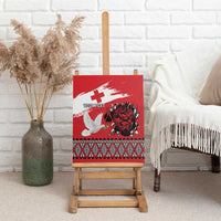 Tonga Heart Tribal Personalised Canvas Wall Art Polynesian Patterns LT9 - Polynesian Pride