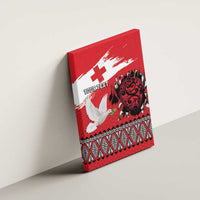 Tonga Heart Tribal Personalised Canvas Wall Art Polynesian Patterns LT9 - Polynesian Pride