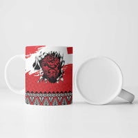 Tonga Heart Tribal Personalised Ceramic Mug Polynesian Patterns LT9 - Polynesian Pride
