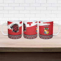 Tonga Heart Tribal Personalised Ceramic Mug Polynesian Patterns LT9 - Polynesian Pride
