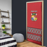 Tonga Heart Tribal Personalised Door Cover Polynesian Patterns LT9 - Polynesian Pride