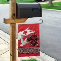 Tonga Heart Tribal Personalised Garden Flag Polynesian Patterns LT9 - Polynesian Pride
