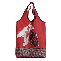 Tonga Heart Tribal Personalised Grocery Bag Polynesian Patterns LT9 - Polynesian Pride