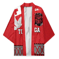Tonga Heart Tribal Personalised Kimono Polynesian Patterns LT9 Unisex Red - Polynesian Pride