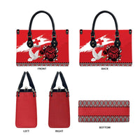 Tonga Heart Tribal Personalised Leather Bag Polynesian Patterns LT9 - Polynesian Pride