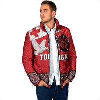 Tonga Heart Tribal Personalised Padded Jacket Polynesian Patterns LT9 - Polynesian Pride