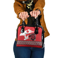 Tonga Heart Tribal Personalised Shoulder Handbag Polynesian Patterns LT9 One Size Red - Polynesian Pride
