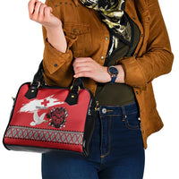 Tonga Heart Tribal Personalised Shoulder Handbag Polynesian Patterns LT9 - Polynesian Pride