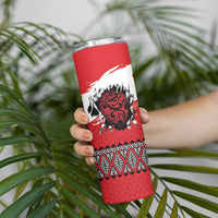 Tonga Heart Tribal Personalised Skinny Tumbler Polynesian Patterns LT9 - Polynesian Pride