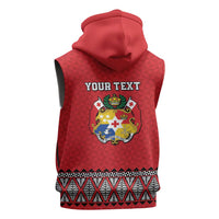 Tonga Heart Tribal Personalised Sleeveless Zip Hoodie Polynesian Patterns LT9 - Polynesian Pride