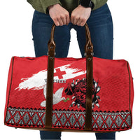 Tonga Heart Tribal Personalised Travel Bag Polynesian Patterns LT9 Red - Polynesian Pride
