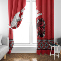 Tonga Heart Tribal Personalised Window Curtain Polynesian Patterns LT9 - Polynesian Pride