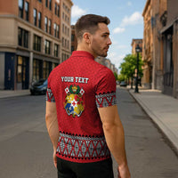 Tonga Heart Tribal Personalised Zipper Polo Shirt Polynesian Patterns LT9 - Polynesian Pride