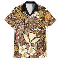 Personalised Hawaii Tribal Humpback Whale Hawaiian Shirt Melemele Hibiscus Seamless Pattern LT9 Gold - Polynesian Pride