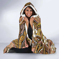 Personalised Hawaii Tribal Humpback Whale Hooded Blanket Melemele Hibiscus Seamless Pattern LT9 - Polynesian Pride