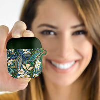 Personalised Hawaii Tribal Humpback Whale AirPods Case Omaomao Hibiscus Seamless Pattern LT9 - Polynesian Pride