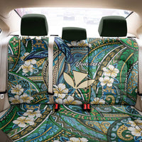 Personalised Hawaii Tribal Humpback Whale Back Car Seat Cover Omaomao Hibiscus Seamless Pattern LT9 - Polynesian Pride