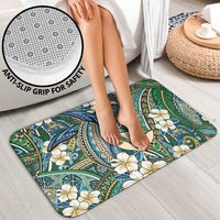 Personalised Hawaii Tribal Humpback Whale Bathroom Set Omaomao Hibiscus Seamless Pattern LT9 - Polynesian Pride