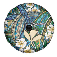 Personalised Hawaii Tribal Humpback Whale Spare Tire Cover Omaomao Hibiscus Seamless Pattern LT9 - Polynesian Pride