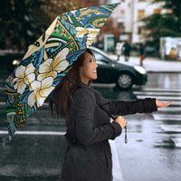 Personalised Hawaii Tribal Humpback Whale Umbrella Omaomao Hibiscus Seamless Pattern LT9 - Polynesian Pride