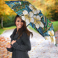 Personalised Hawaii Tribal Humpback Whale Umbrella Omaomao Hibiscus Seamless Pattern LT9 - Polynesian Pride
