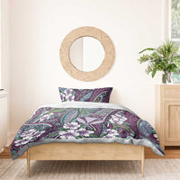 Personalised Hawaii Tribal Humpback Whale Bedding Set Poni Hibiscus Seamless Pattern LT9 - Polynesian Pride