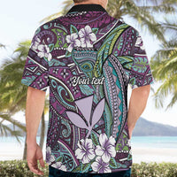 Personalised Hawaii Tribal Humpback Whale Hawaiian Shirt Poni Hibiscus Seamless Pattern LT9 - Polynesian Pride