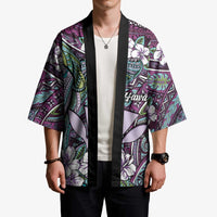 Personalised Hawaii Tribal Humpback Whale Kimono Poni Hibiscus Seamless Pattern LT9 - Polynesian Pride