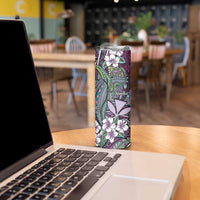 Personalised Hawaii Tribal Humpback Whale Skinny Tumbler Poni Hibiscus Seamless Pattern LT9 - Polynesian Pride