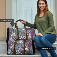 Personalised Hawaii Tribal Humpback Whale Travel Bag Poni Hibiscus Seamless Pattern LT9 - Polynesian Pride