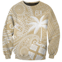 Custom Indo Fijians Sweatshirt Fiji ke Hindustani Polyneisan Paisley Beige Style