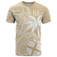 Custom Indo Fijians T Shirt Fiji ke Hindustani Polyneisan Paisley Beige Style