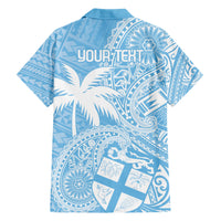 Custom Indo Fijians Hawaiian Shirt Fiji ke Hindustani Polyneisan Paisley Blue Style LT9 - Polynesian Pride