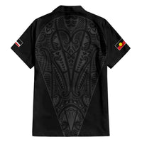 Queensland Maori Rugby Nga Hau e Wha Hawaiian Shirt Black Motif