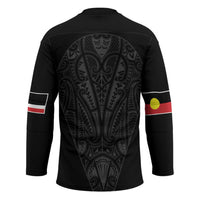 Queensland Maori Rugby Nga Hau e Wha Hockey Jersey Black Motif LT9 - Polynesian Pride