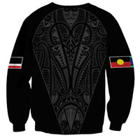 Queensland Maori Rugby Nga Hau e Wha Sweatshirt Black Motif