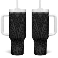Queensland Maori Rugby Nga Hau e Wha Tumbler With Handle Black Motif