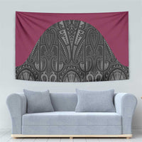 Queensland Maori Rugby Nga Hau e Wha Tapestry Maroon Motif