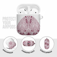 Queensland Maori Rugby Nga Hau e Wha AirPods Case White Motif LT9 - Polynesian Pride
