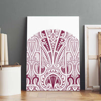 Queensland Maori Rugby Nga Hau e Wha Canvas Wall Art White Motif