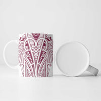 Queensland Maori Rugby Nga Hau e Wha Ceramic Mug White Motif LT9 - Polynesian Pride
