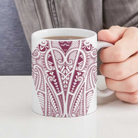 Queensland Maori Rugby Nga Hau e Wha Ceramic Mug White Motif LT9 - Polynesian Pride